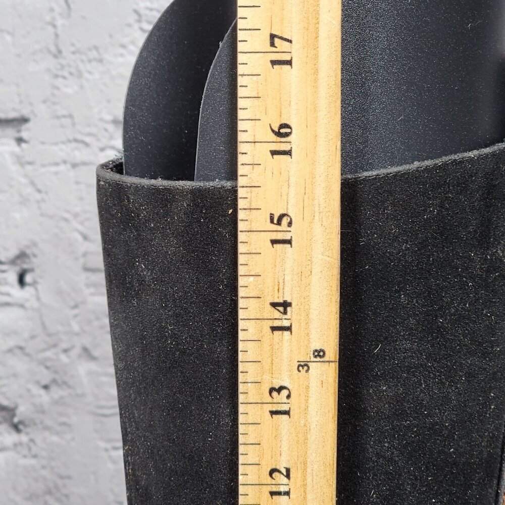 Farm Rio Black Faux Suede Calf Height Full Zip Boots, Women's 8 - Picture 14 of 15